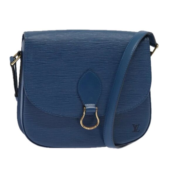LOUIS VUITTON Epi Saint Cloud GM Shoulder Bag Toledo Blue M52195 LV Auth ep5940 - Picture 1 of 15